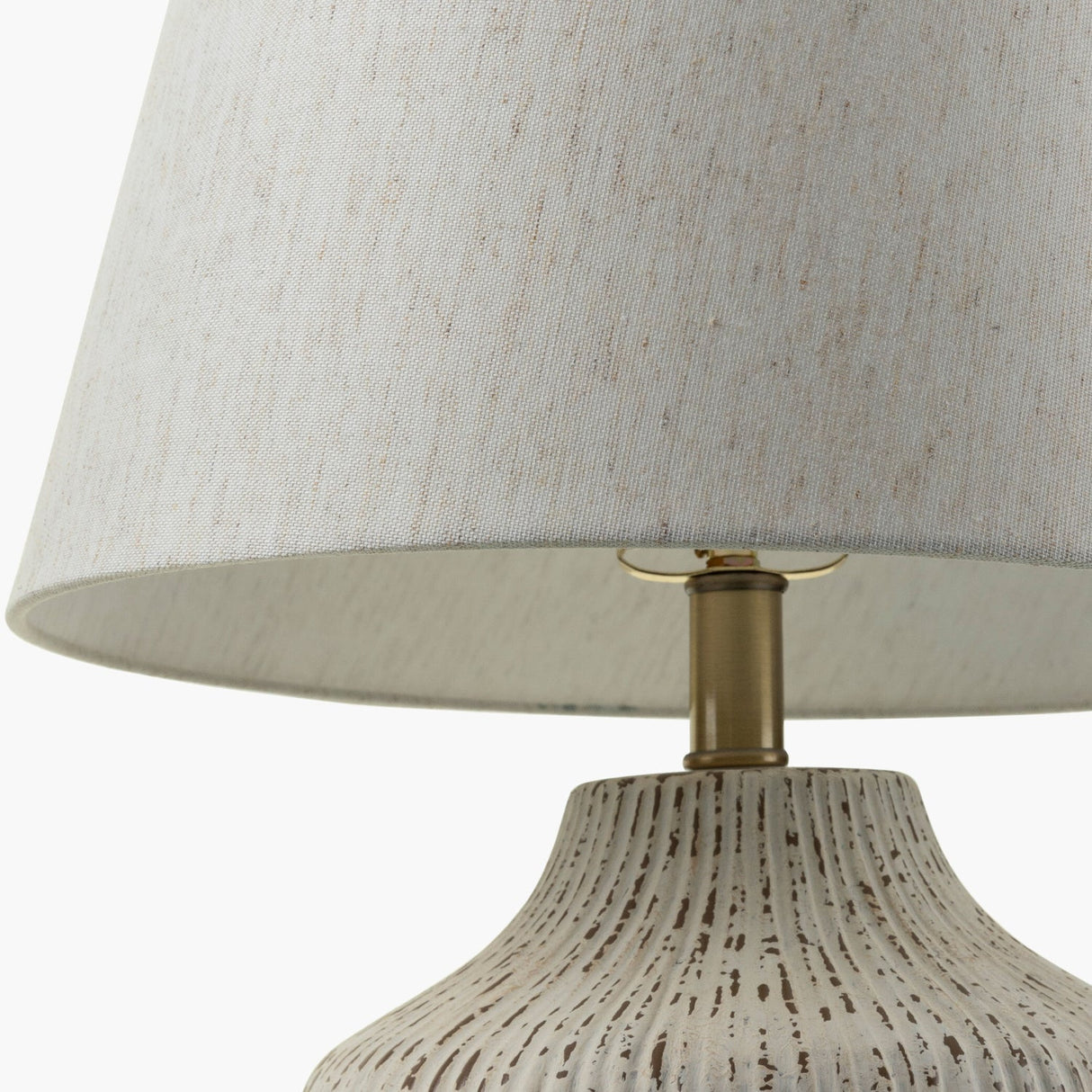Modern European furniture - Chrome White Ceramic Table Lamp - www.oroa.com