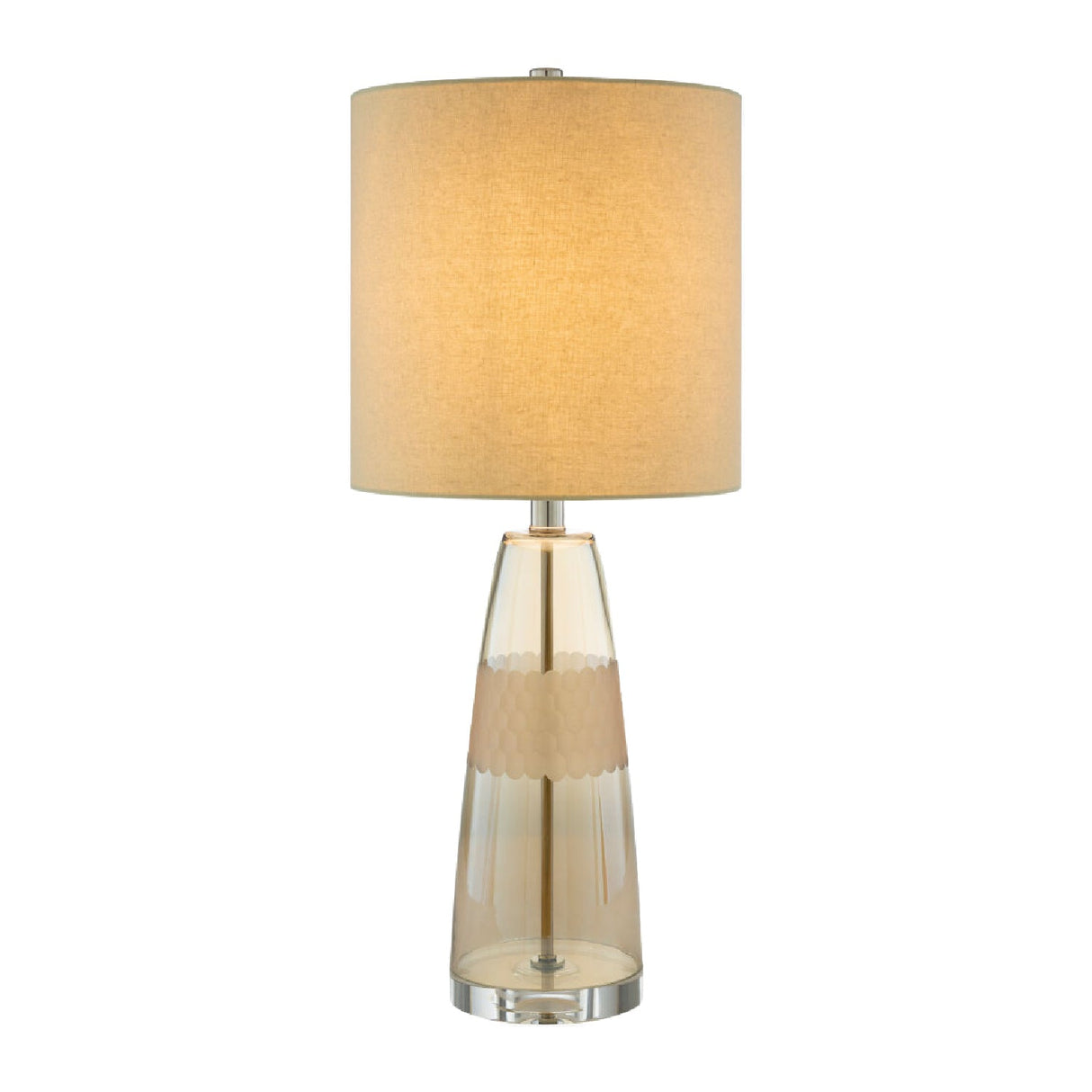 Modern European furniture - Clear Glass Accent Table Lamp - www.oroa.com