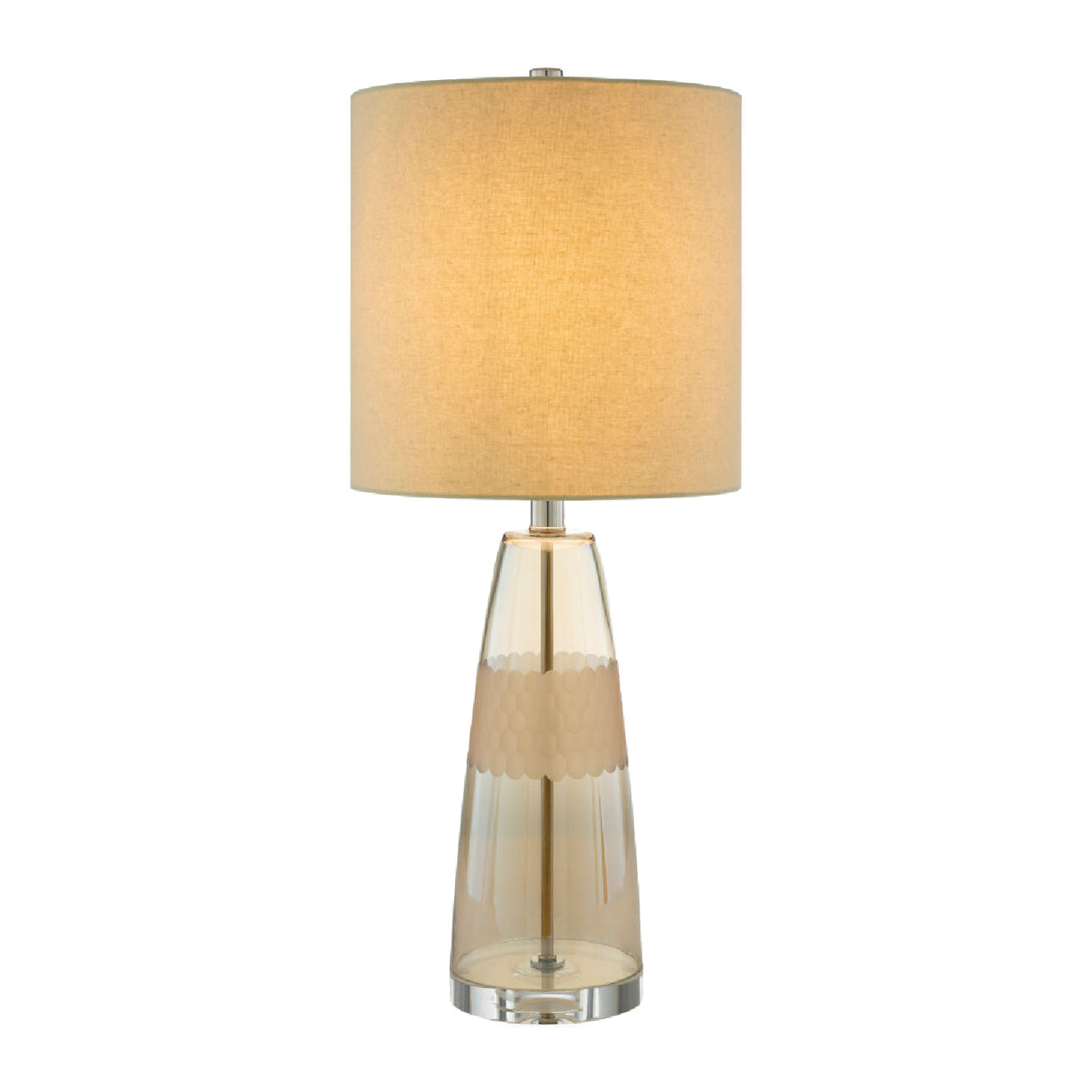 Modern European furniture - Clear Glass Accent Table Lamp - www.oroa.com