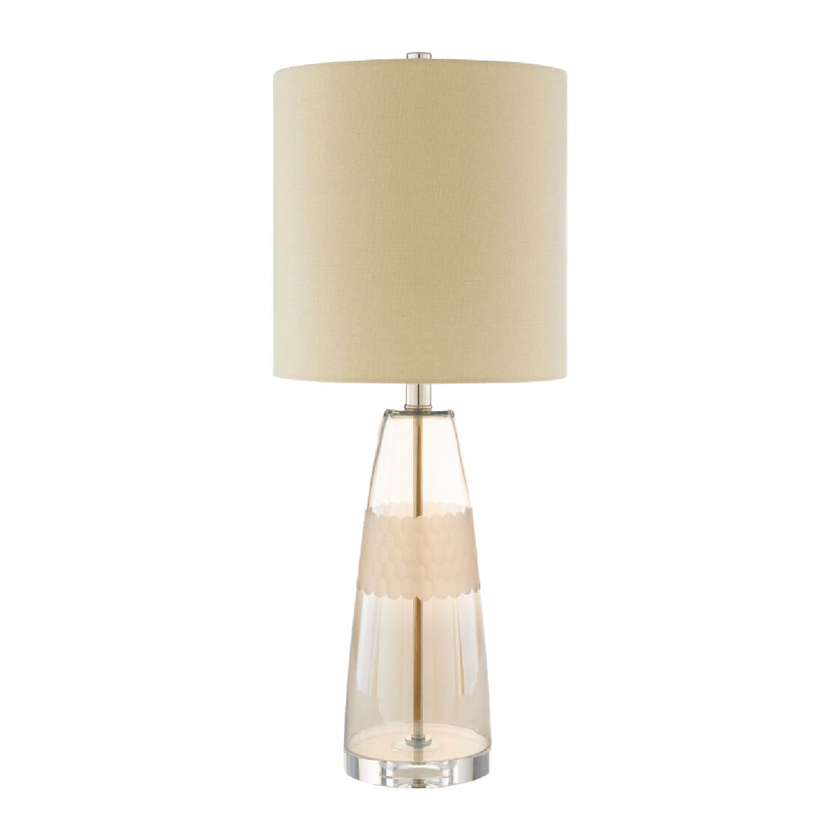 Modern European furniture - Clear Glass Accent Table Lamp - www.oroa.com