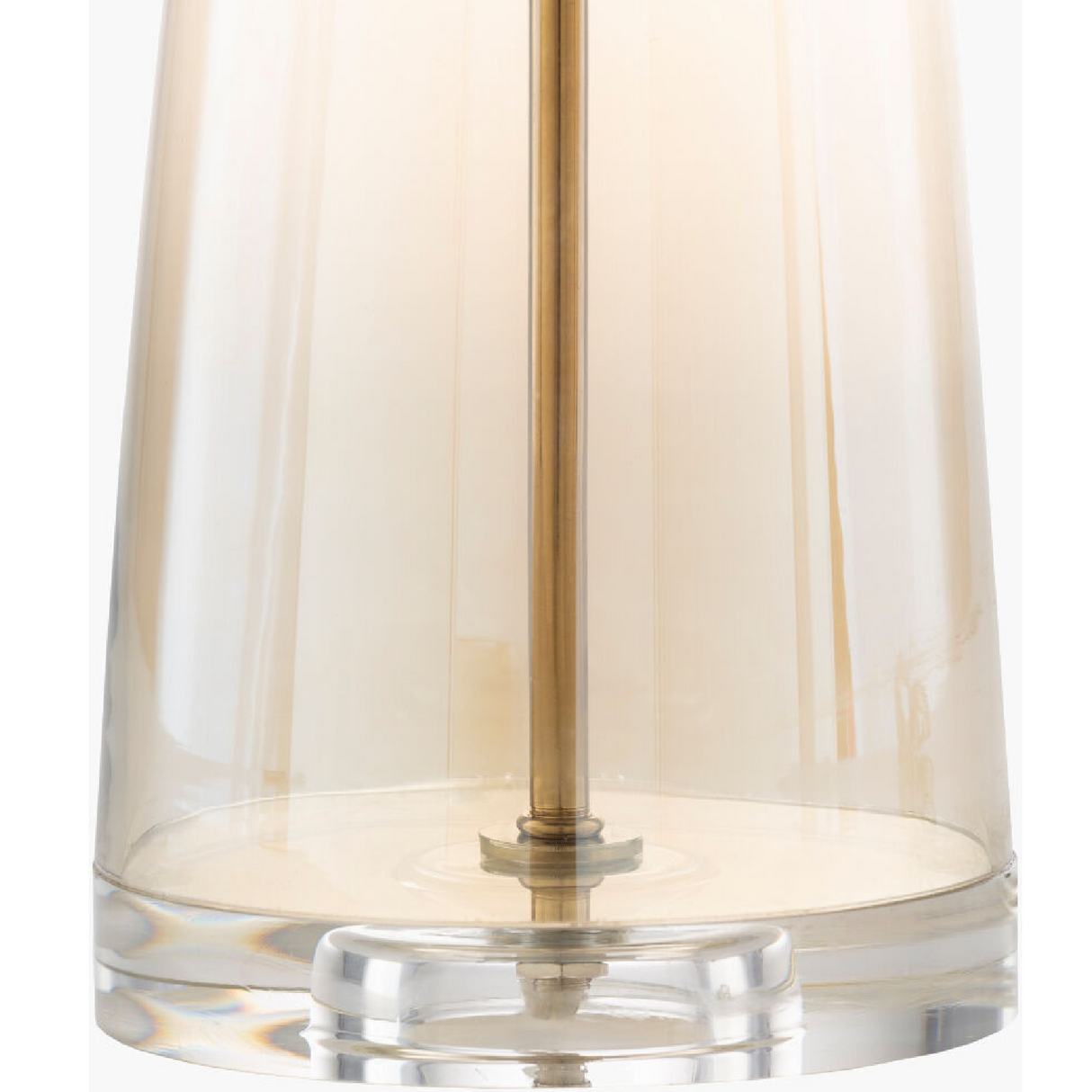 Modern European furniture - Clear Glass Accent Table Lamp - www.oroa.com