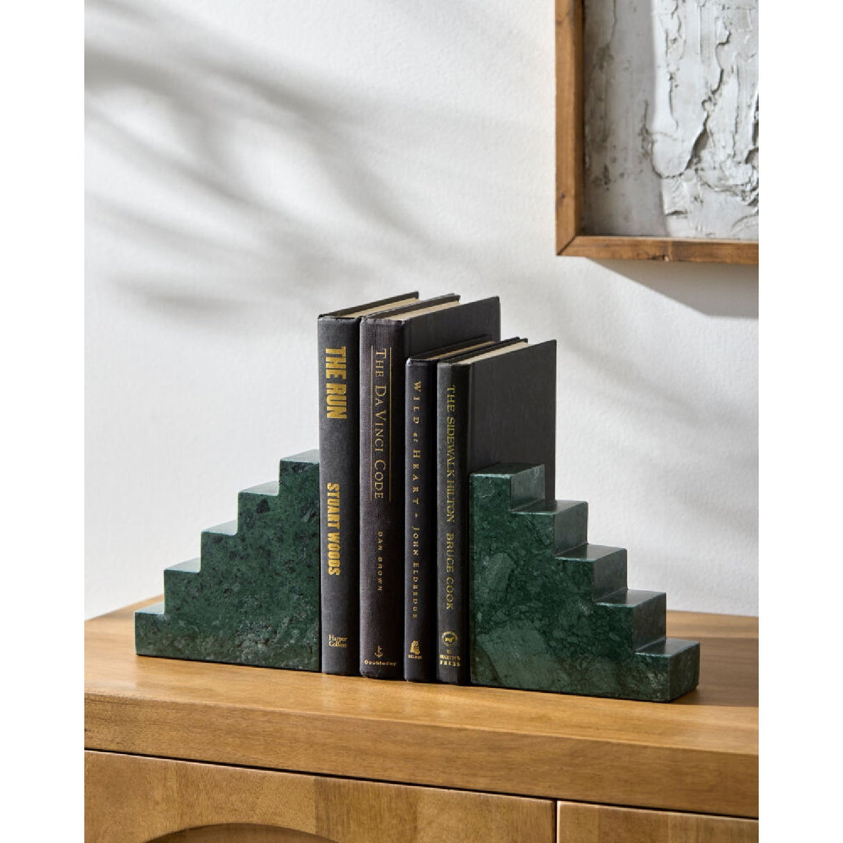 Modern European furniture - Marble Stairs Bookends (2) - www.oroa.com