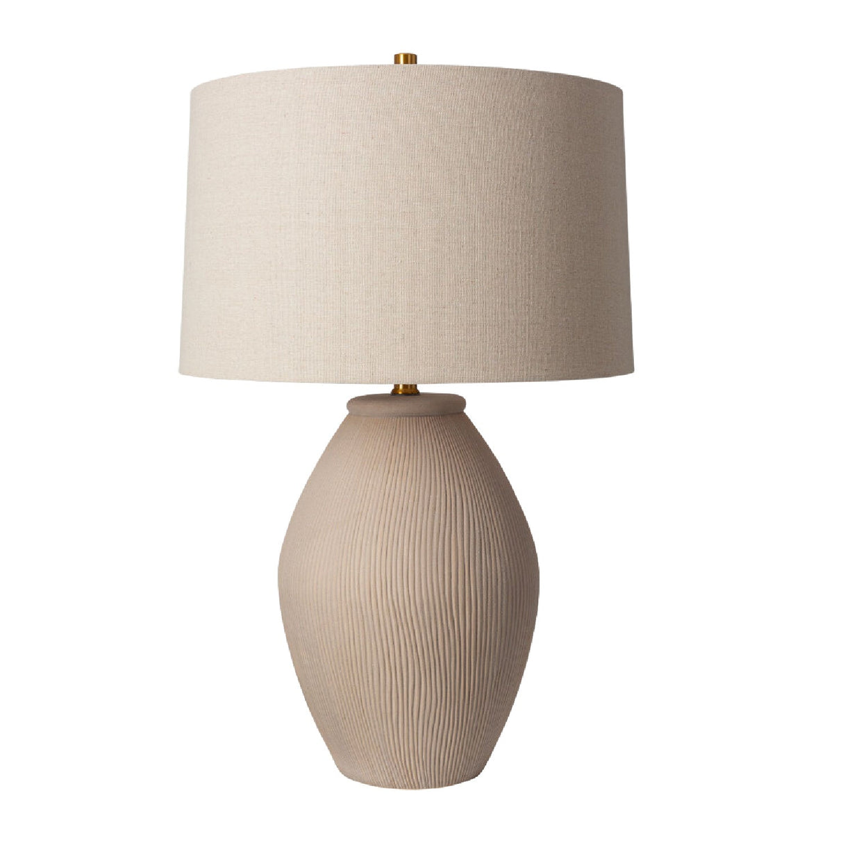 Modern European furniture - Glazed Gray Ceramic Table Lamp - www.oroa.com