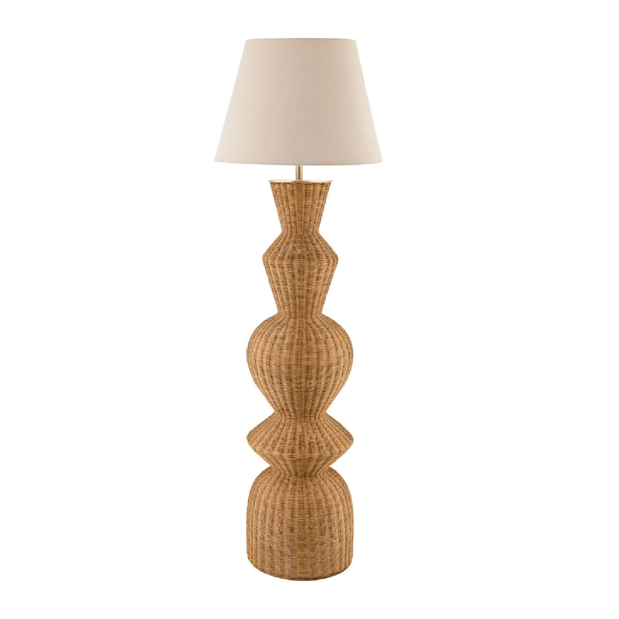 Modern European furniture - Geometrical Rattan Layer Floor Lamp - www.oroa.com