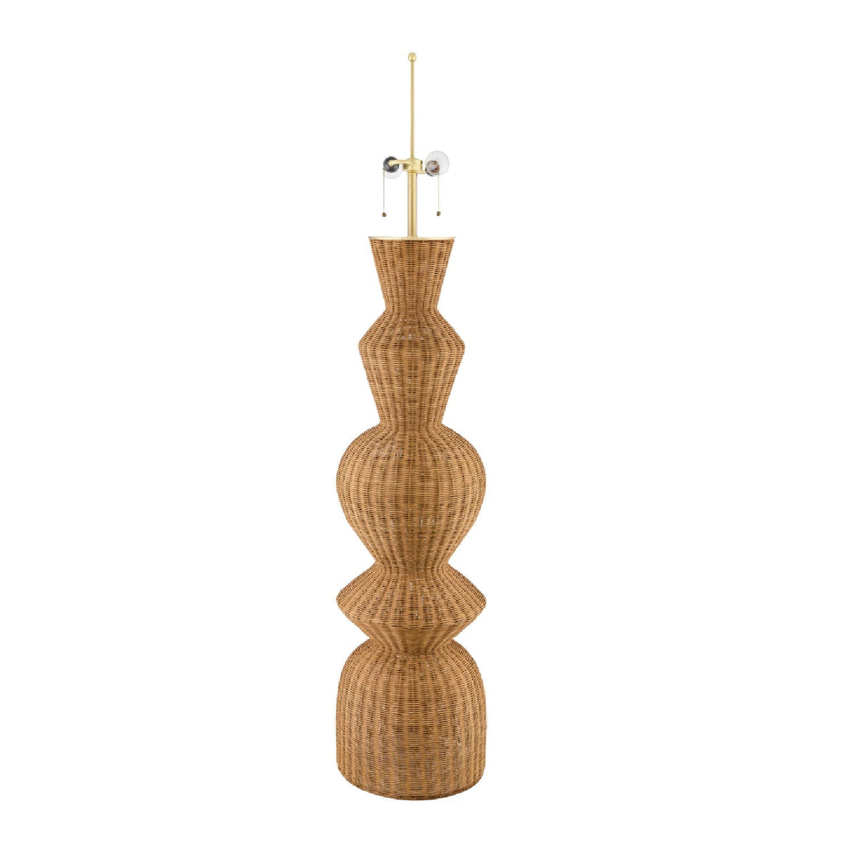 Modern European furniture - Geometrical Rattan Layer Floor Lamp - www.oroa.com