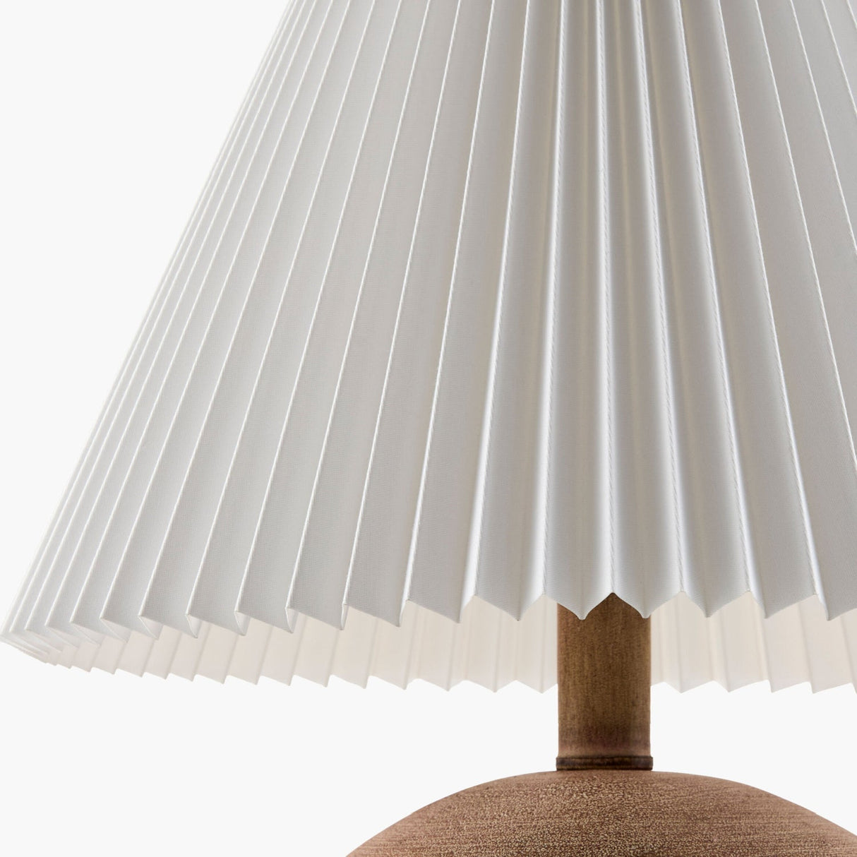 Modern European furniture - Pleated White Linen Table Lamp - www.oroa.com