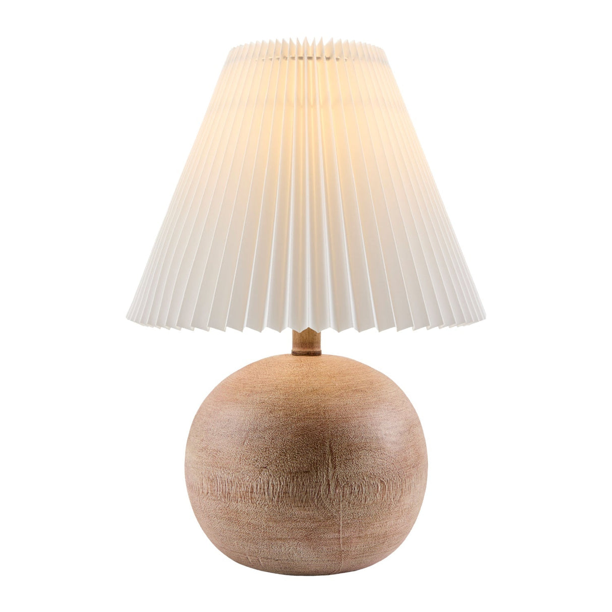 Modern European furniture - Pleated White Linen Table Lamp - www.oroa.com