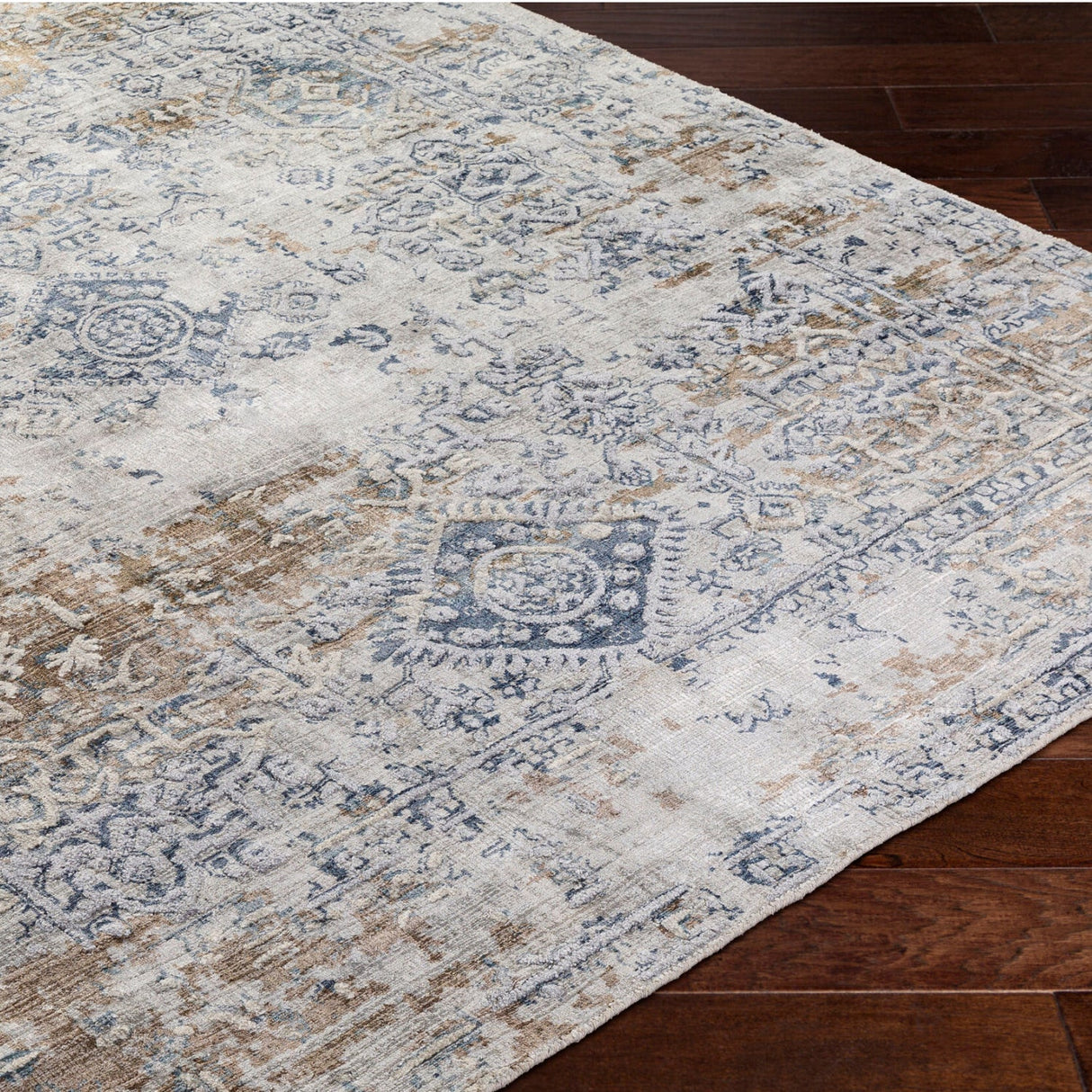Modern European furniture - Hand-Loomed Viscose Area Rug 2' x 3' - www.oroa.com