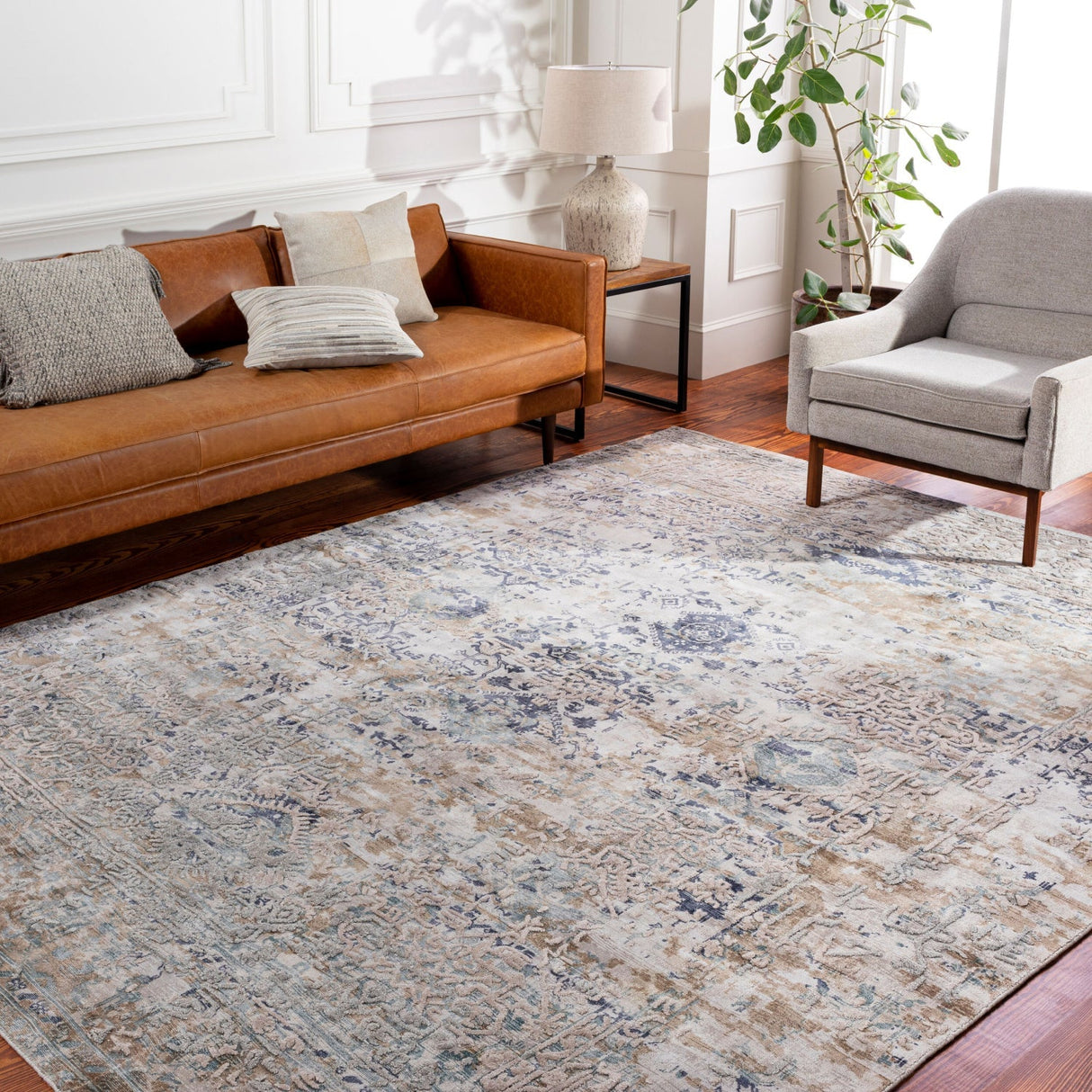 Modern European furniture - Hand-Loomed Viscose Area Rug 2' x 3' - www.oroa.com