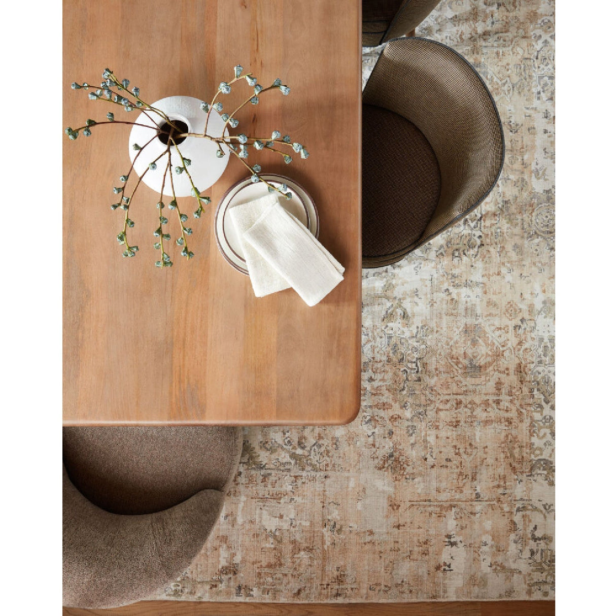 Modern furniture - Handmade Viscose Round Carpet - www.oroa.com
