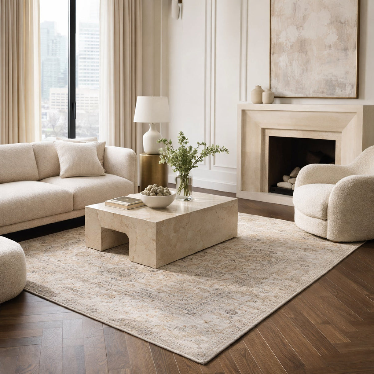 Modern furniture - Handmade Viscose Round Carpet - www.oroa.com