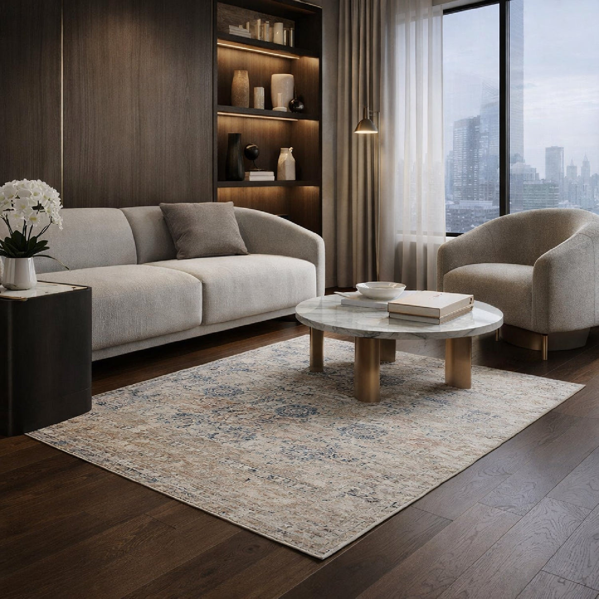 Modern furniture - Handmade Viscose Rectangular Carpet - www.oroa.com