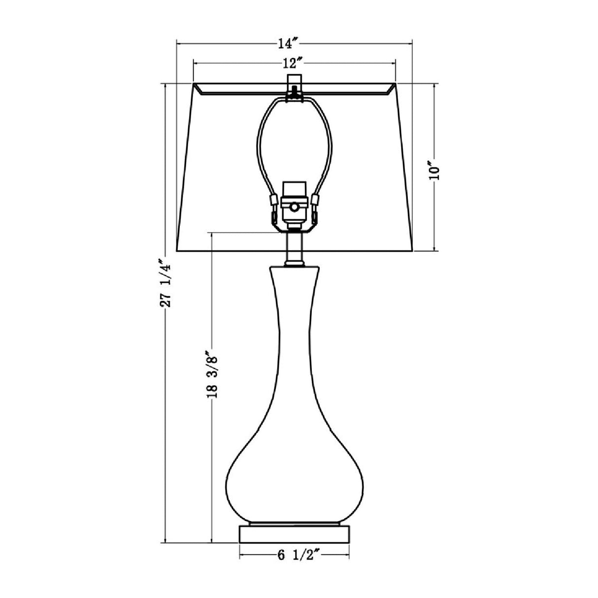Modern European furniture - Two-Colored Glass Table Lamp - www.oroa.com