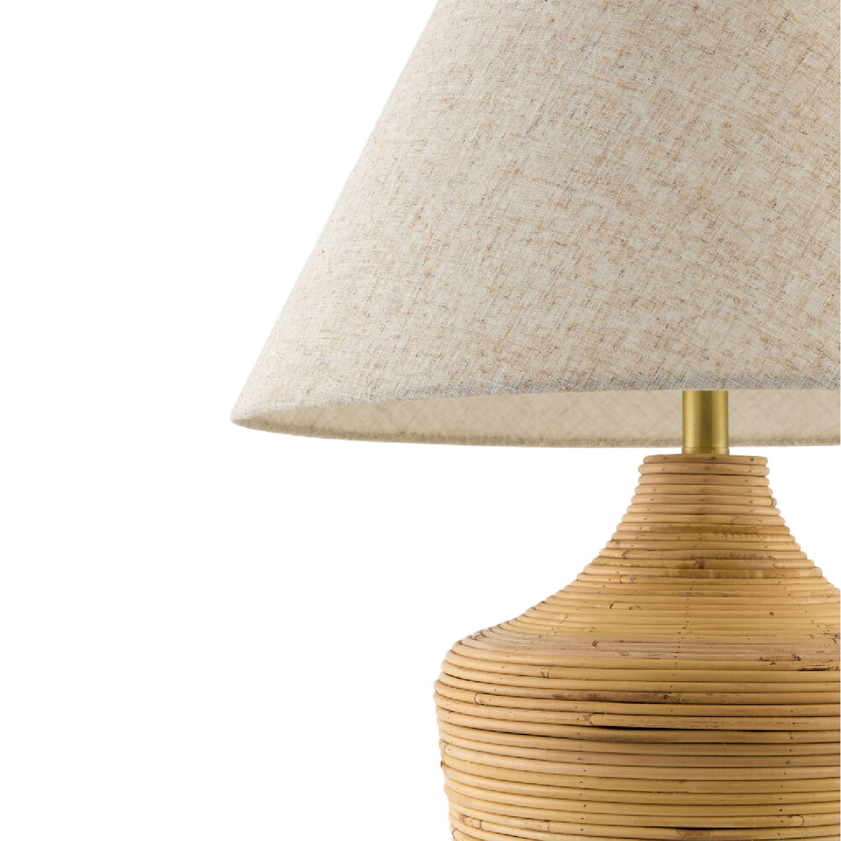 Modern European furniture - Natural Rattan Cane Table Lamp - www.oroa.com