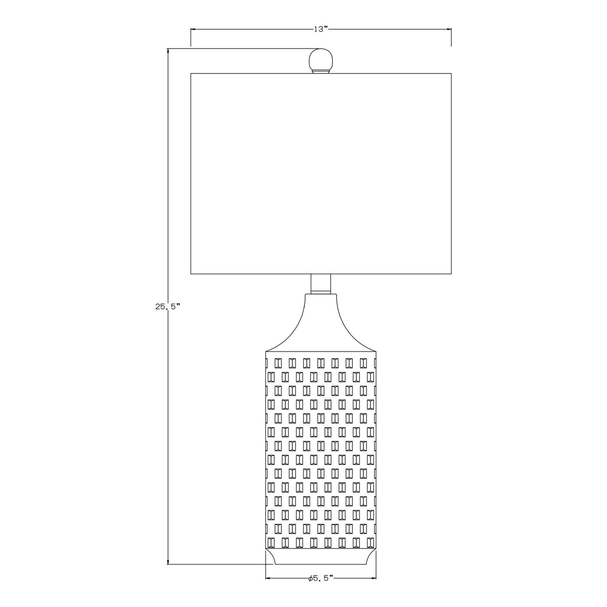 Modern European furniture - White Ceramic Linen Table Lamp - www.oroa.com