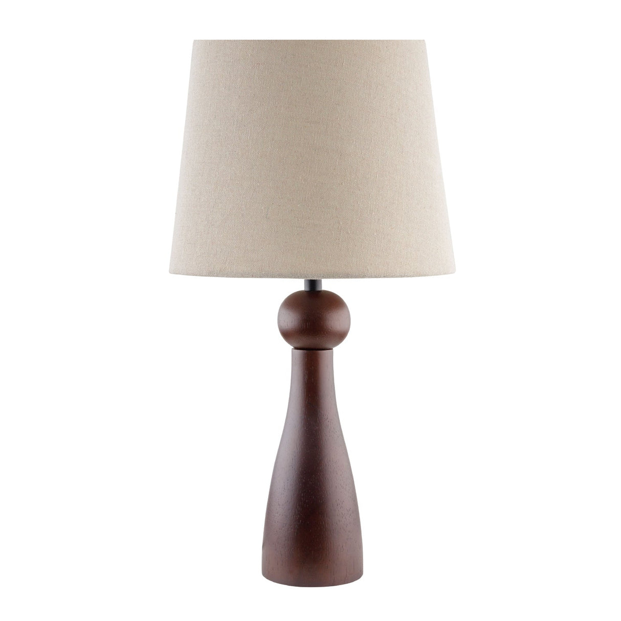 Modern European furniture - Wood Veneer Linen Table Lamp - www.oroa.com
