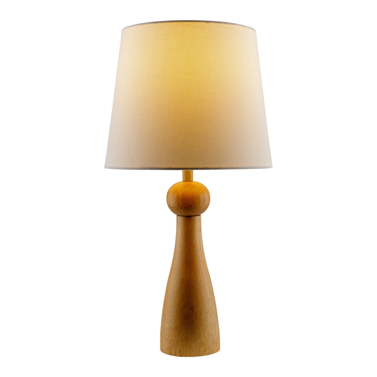Modern European furniture - Wood Veneer Linen Table Lamp - www.oroa.com