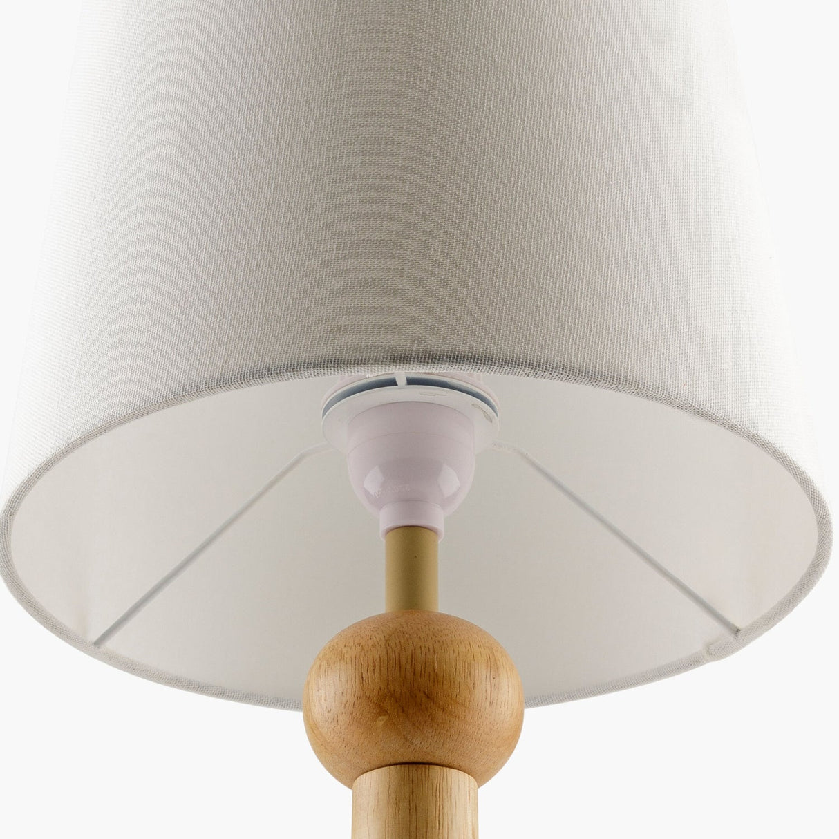 Modern European furniture - Wood Veneer Linen Table Lamp - www.oroa.com