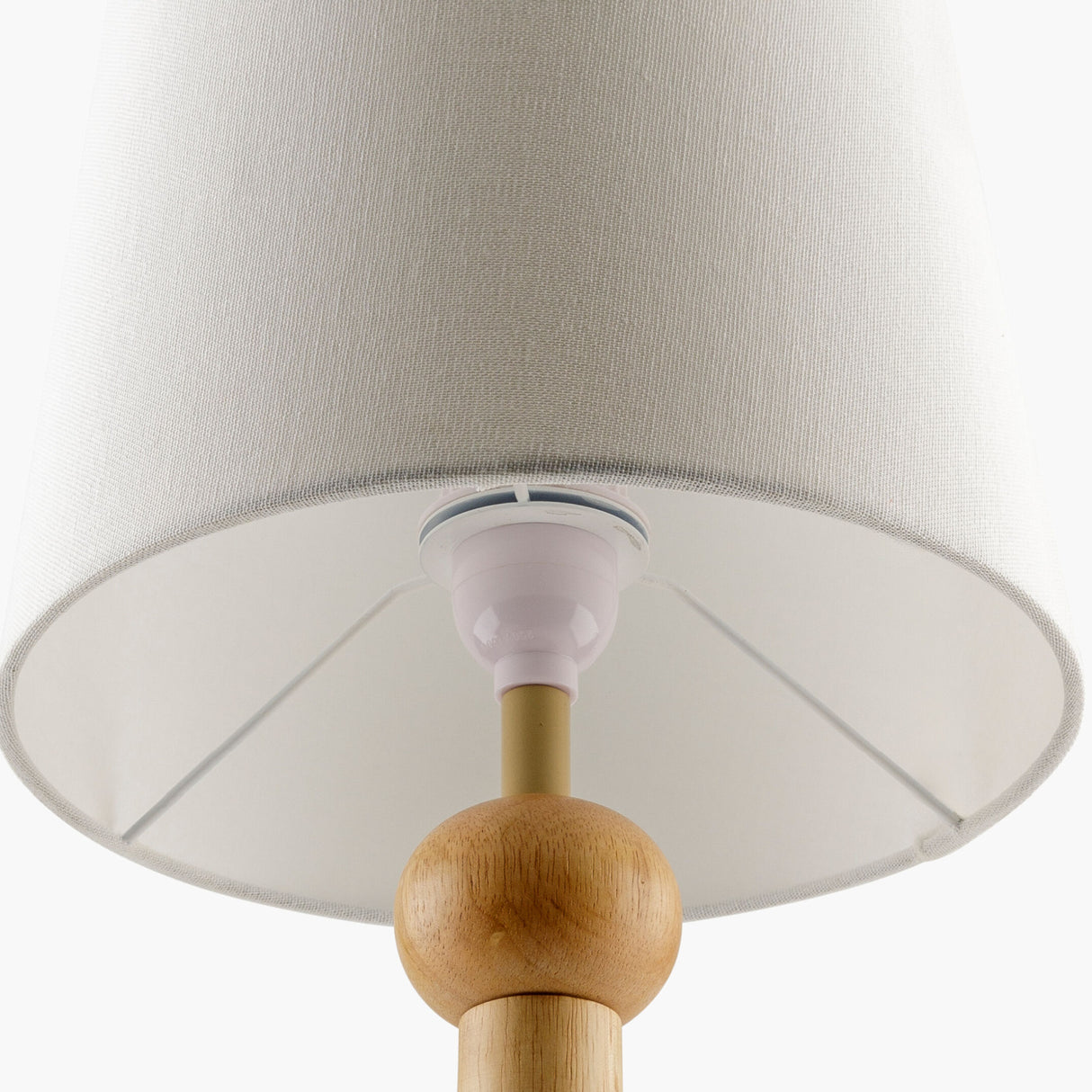 Modern European furniture - Wood Veneer Linen Table Lamp - www.oroa.com | Oroa.com