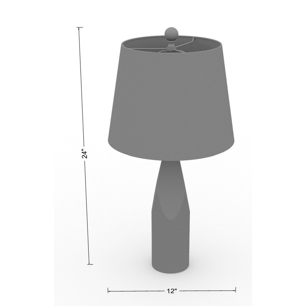 Modern European furniture - Weathered Gray Accent Table Lamp - www.oroa.com