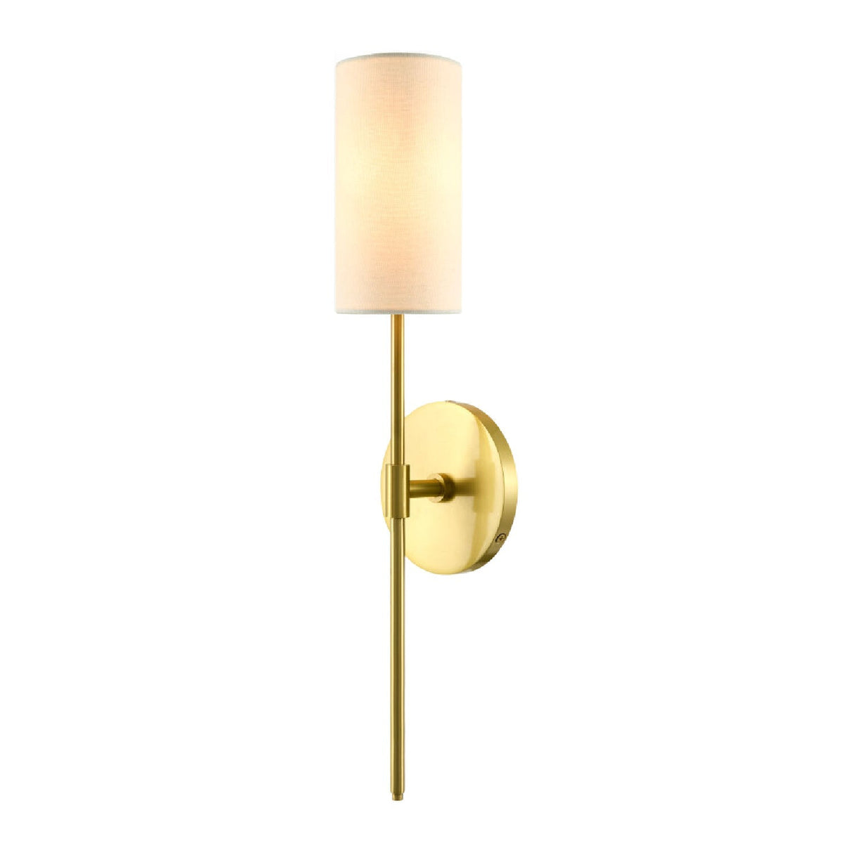 Modern European furniture - Cylindrical White Linen Wall Lamp - www.oroa.com