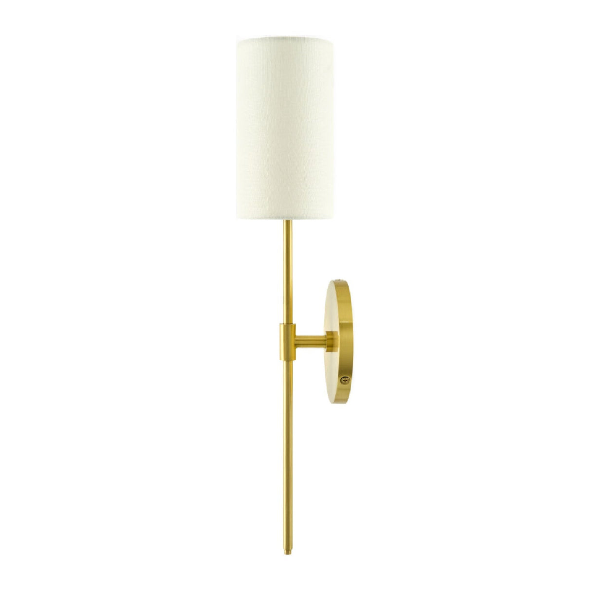 Modern European furniture - Cylindrical White Linen Wall Lamp - www.oroa.com
