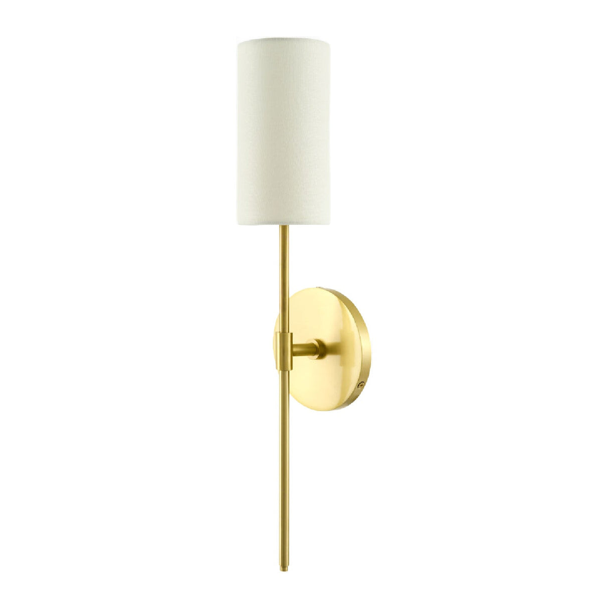 Modern European furniture - Cylindrical White Linen Wall Lamp - www.oroa.com