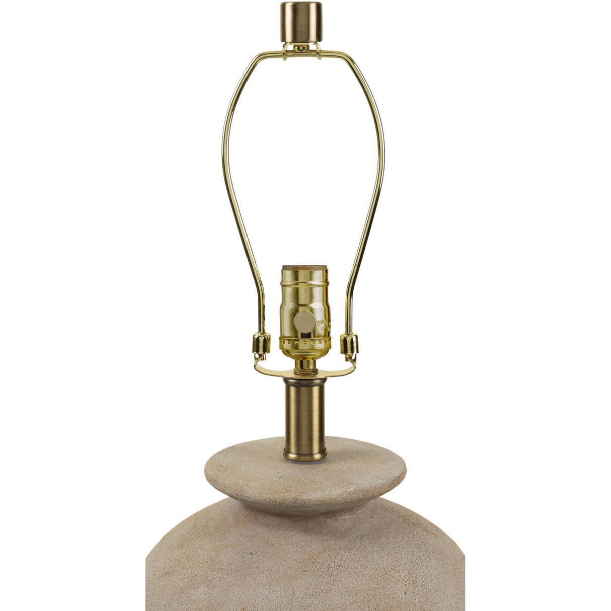 Modern European furniture - Rounded Cream Accent Table Lamp - www.oroa.com