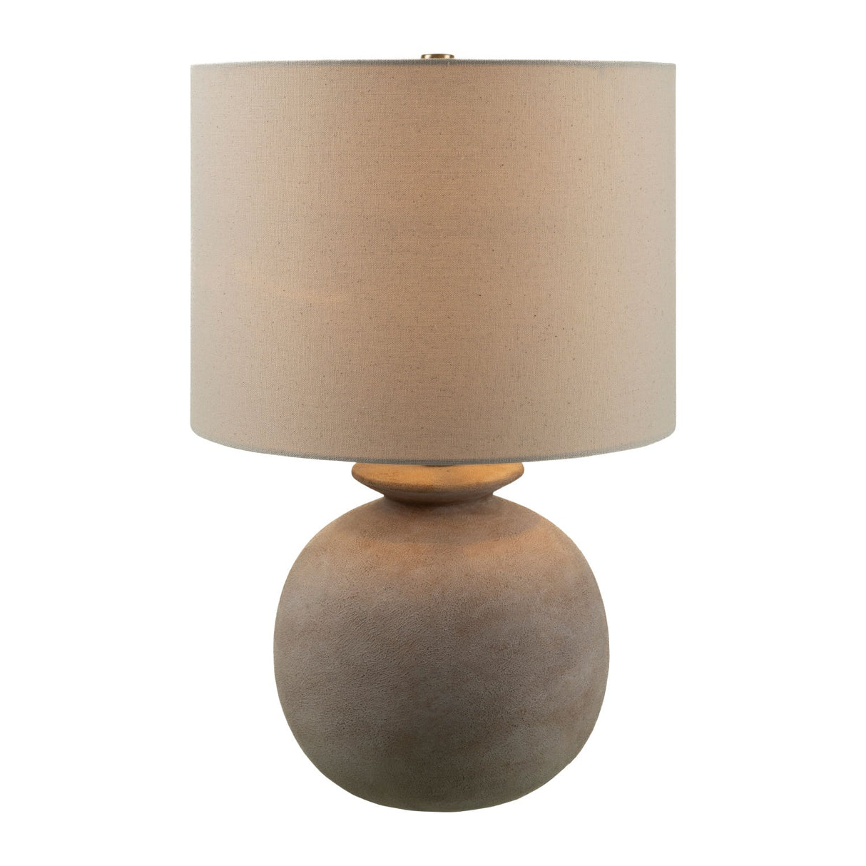 Modern European furniture - Rounded Cream Accent Table Lamp - www.oroa.com