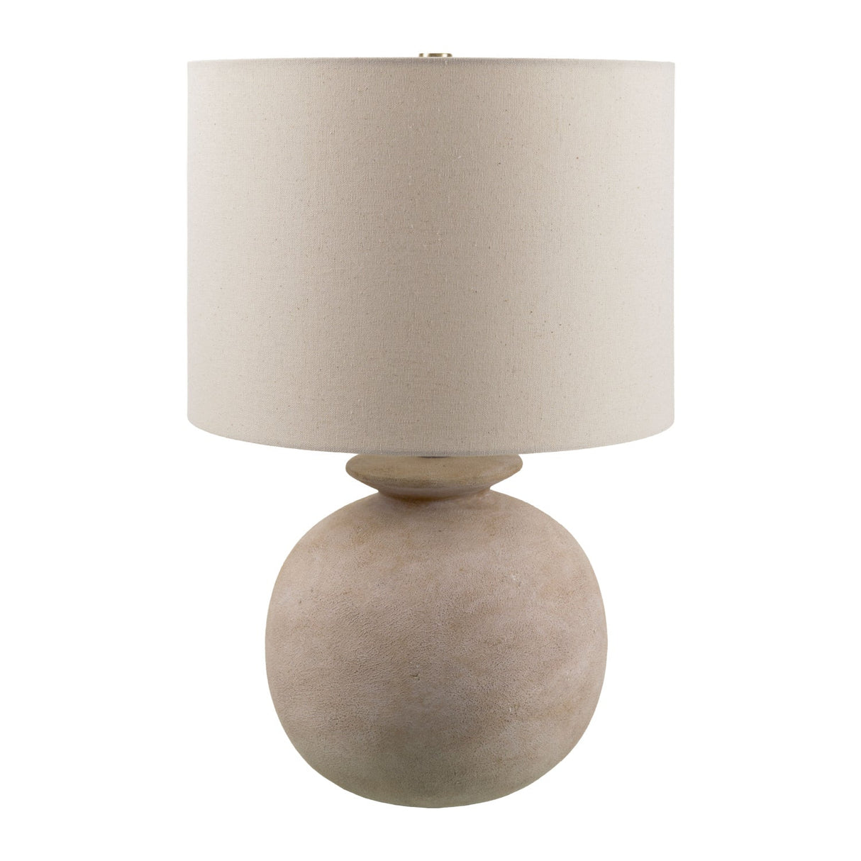 Modern European furniture - Rounded Cream Accent Table Lamp - www.oroa.com
