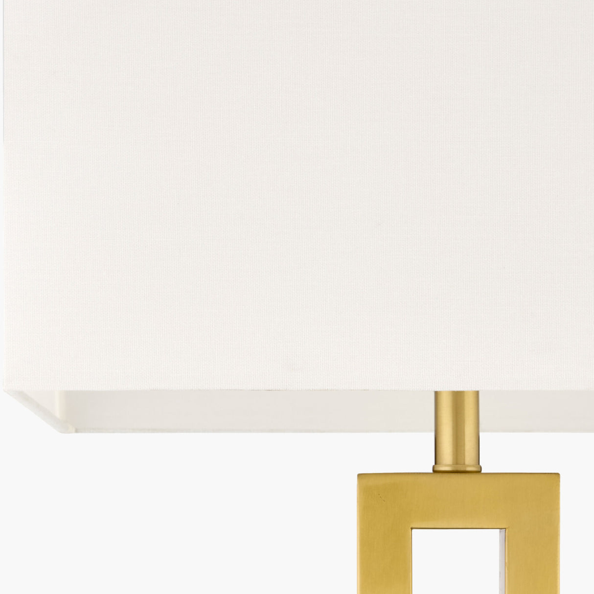 Modern European furniture - White Linen Gold Floor Lamp - www.oroa.com
