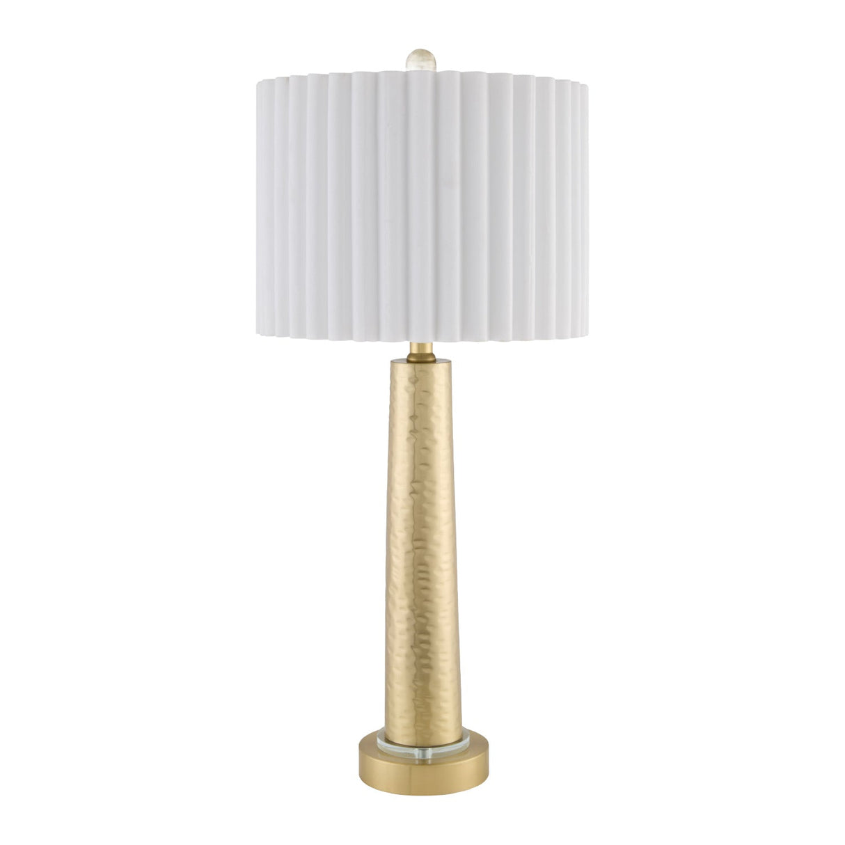 Modern European furniture - Fluted White Cotton Table Lamp - www.oroa.com