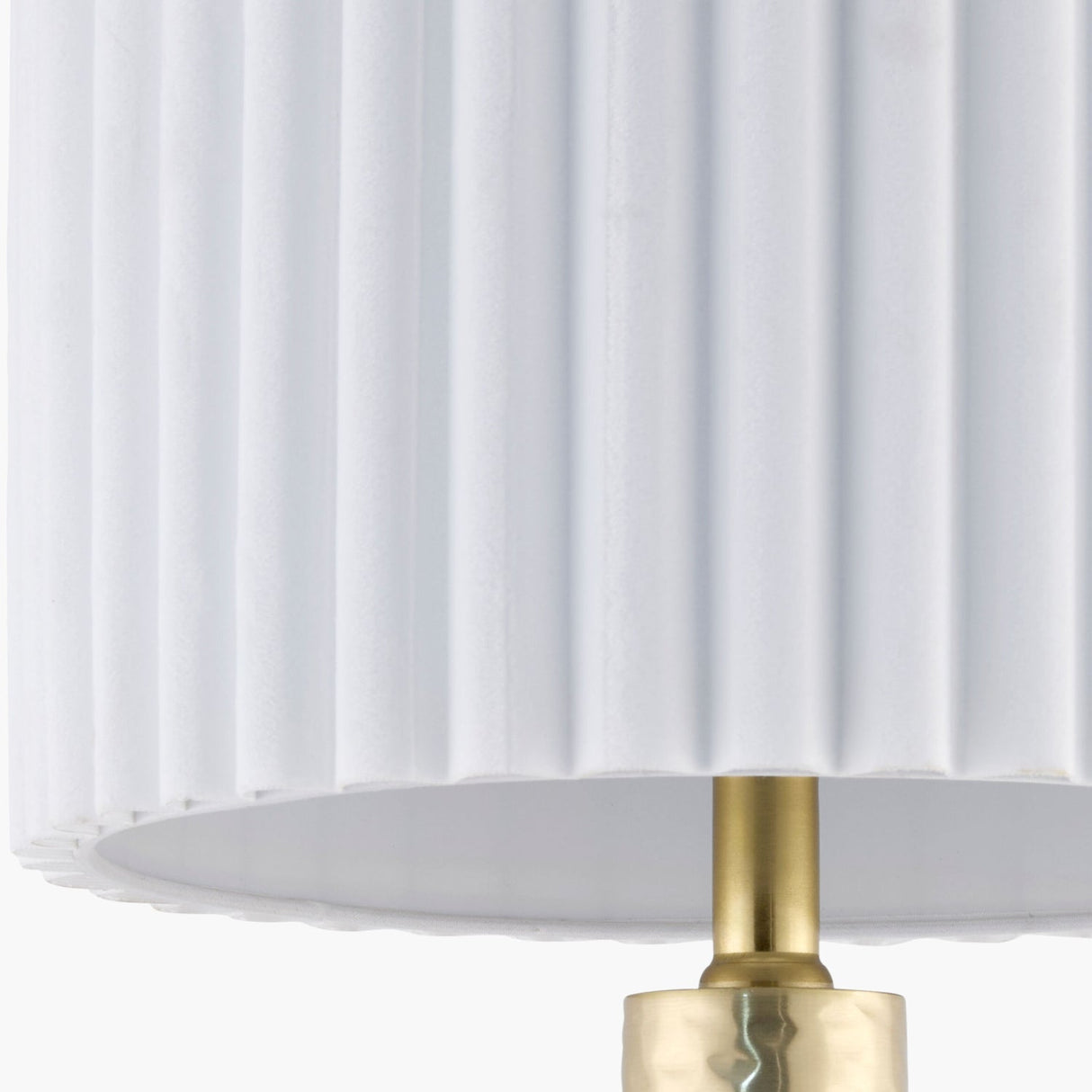 Modern European furniture - Fluted White Cotton Table Lamp - www.oroa.com