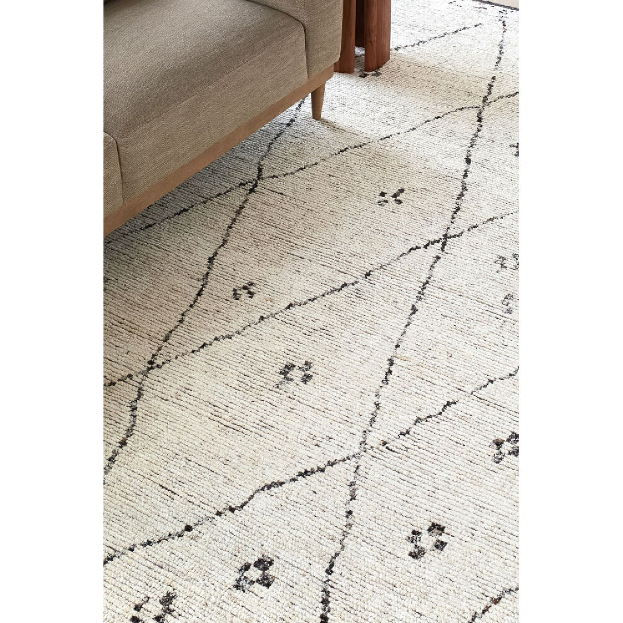 Modern furniture - Gray Hand-Knotted Wool Carpet - www.oroa.com