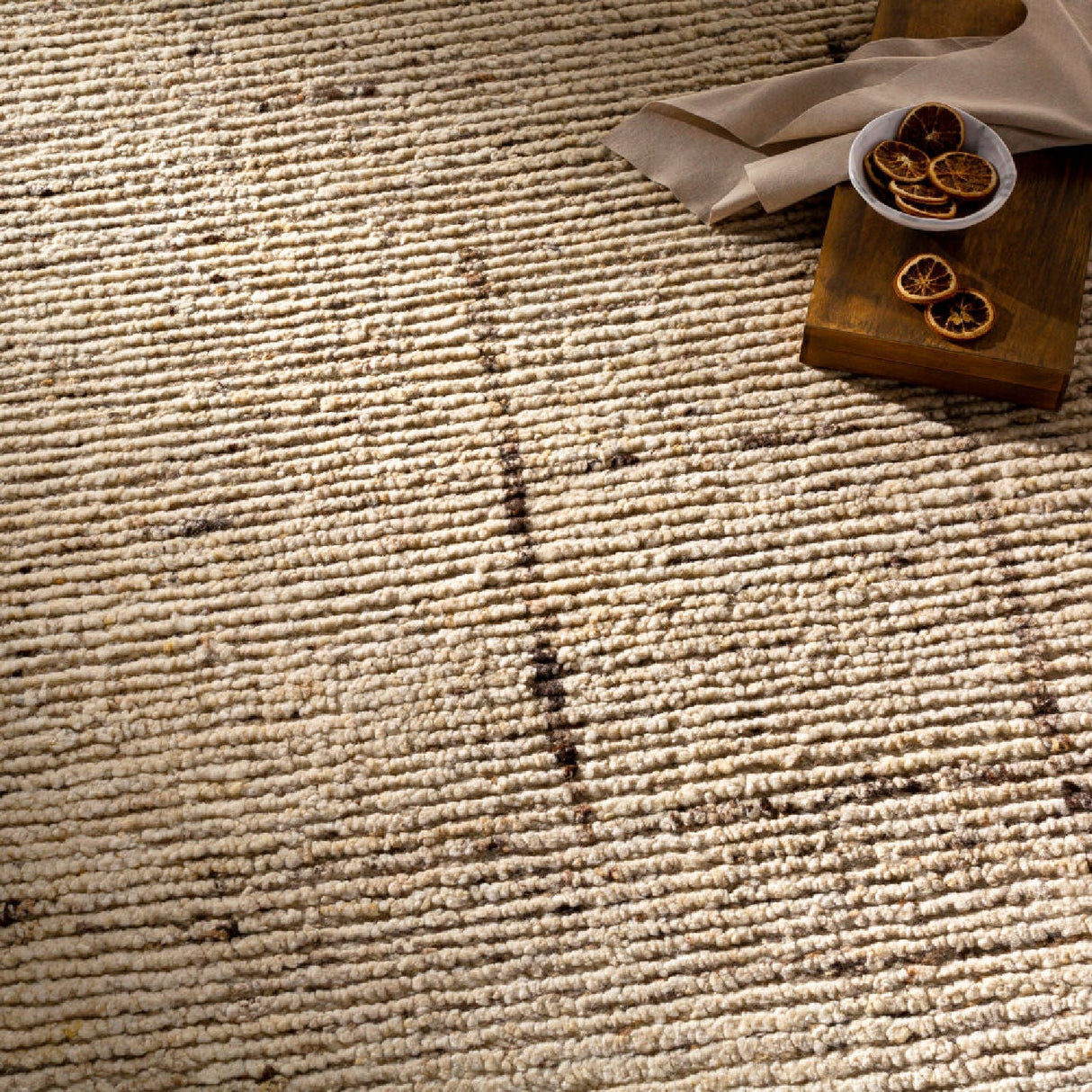 Modern furniture - Cream Hand-Knotted Wool Carpet - www.oroa.com