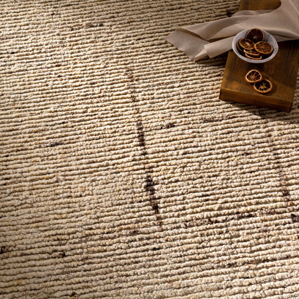 Modern European furniture - Cream Wool Table Runner - www.oroa.com