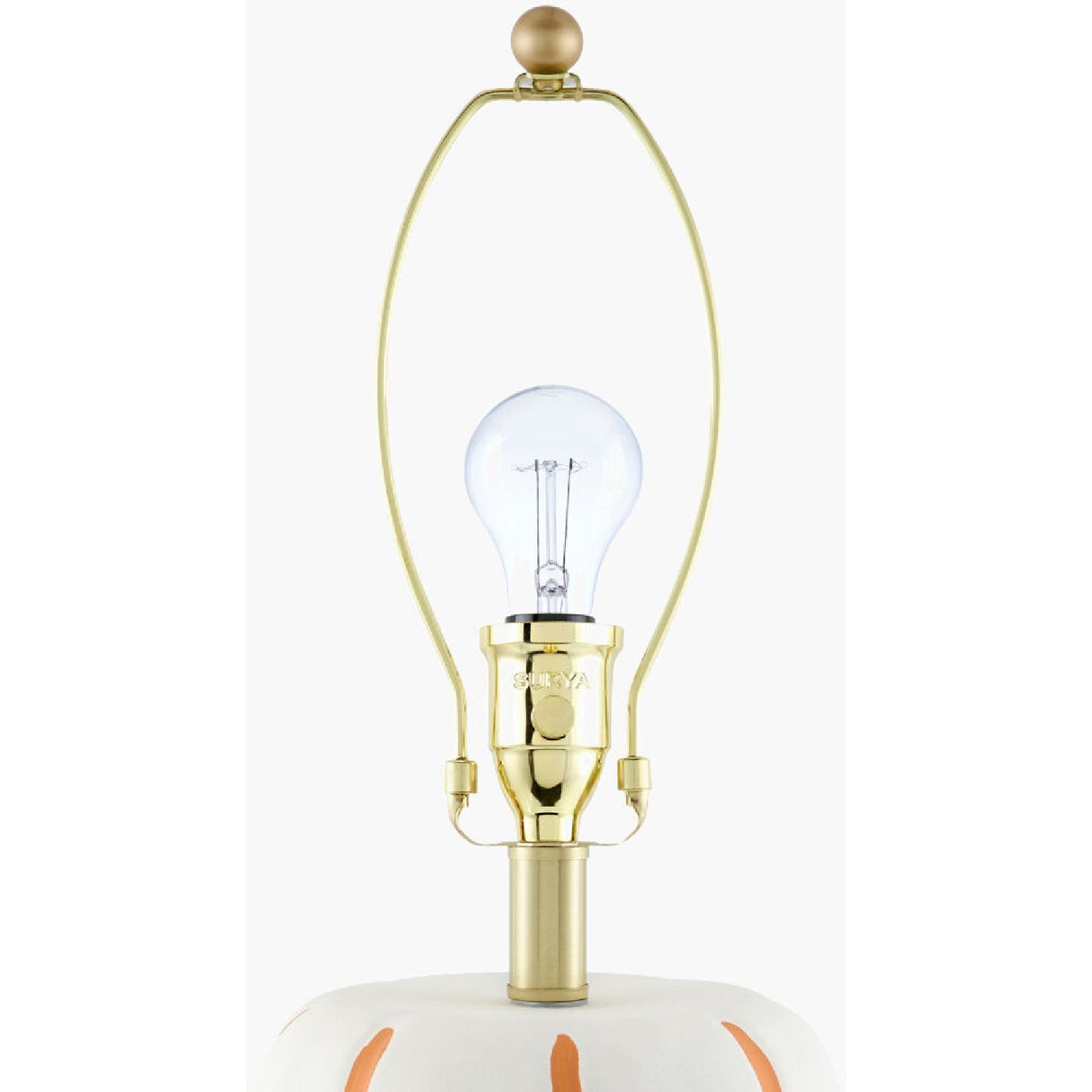 Modern European furniture - Scalloped White Linen Table Lamp - www.oroa.com