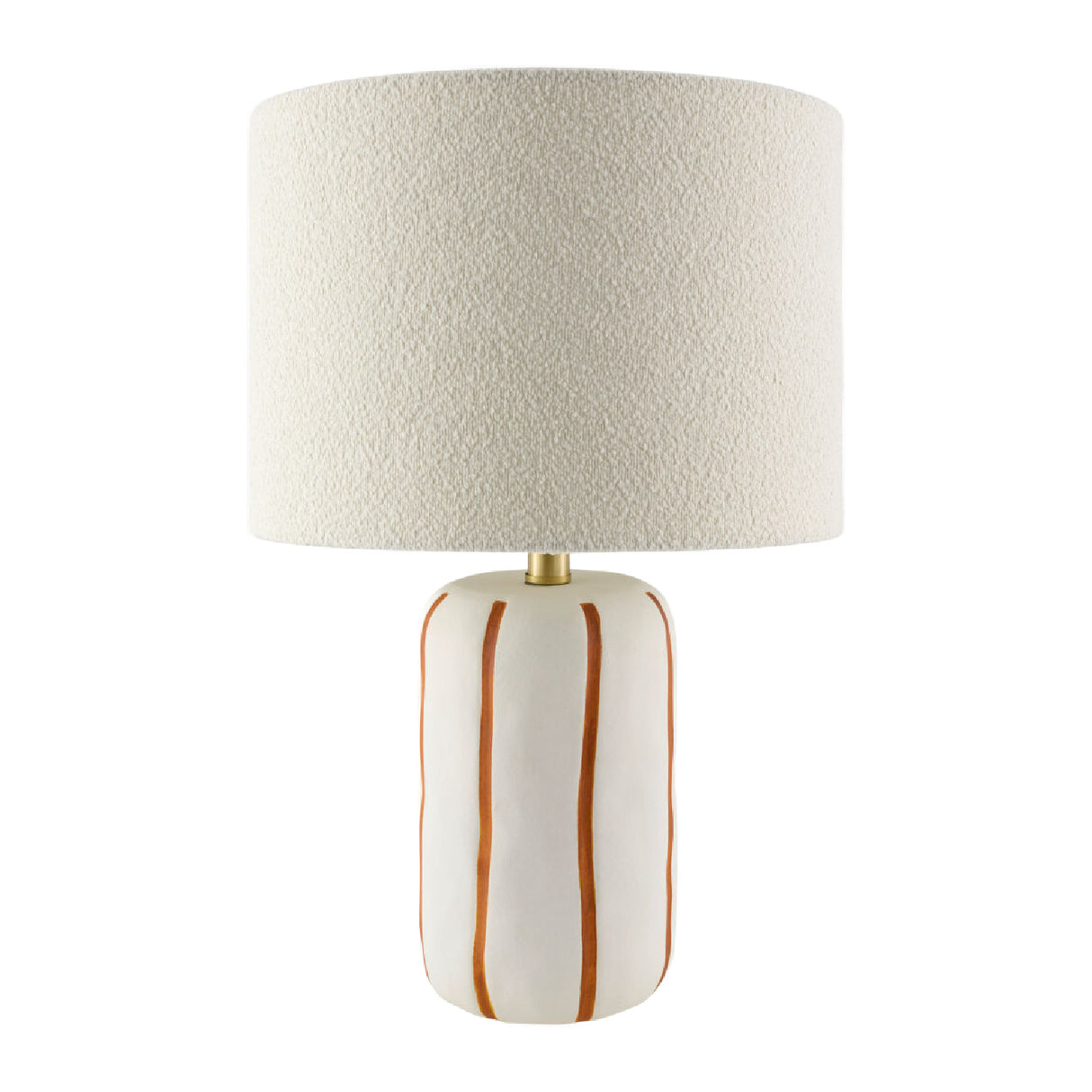 Modern European furniture - Lined Ceramic Linen Table Lamp - www.oroa.com | Oroa.com