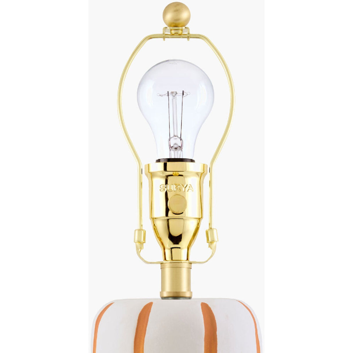 Modern European furniture - Ceramic Scalloped Linen Table Lamp - www.oroa.com