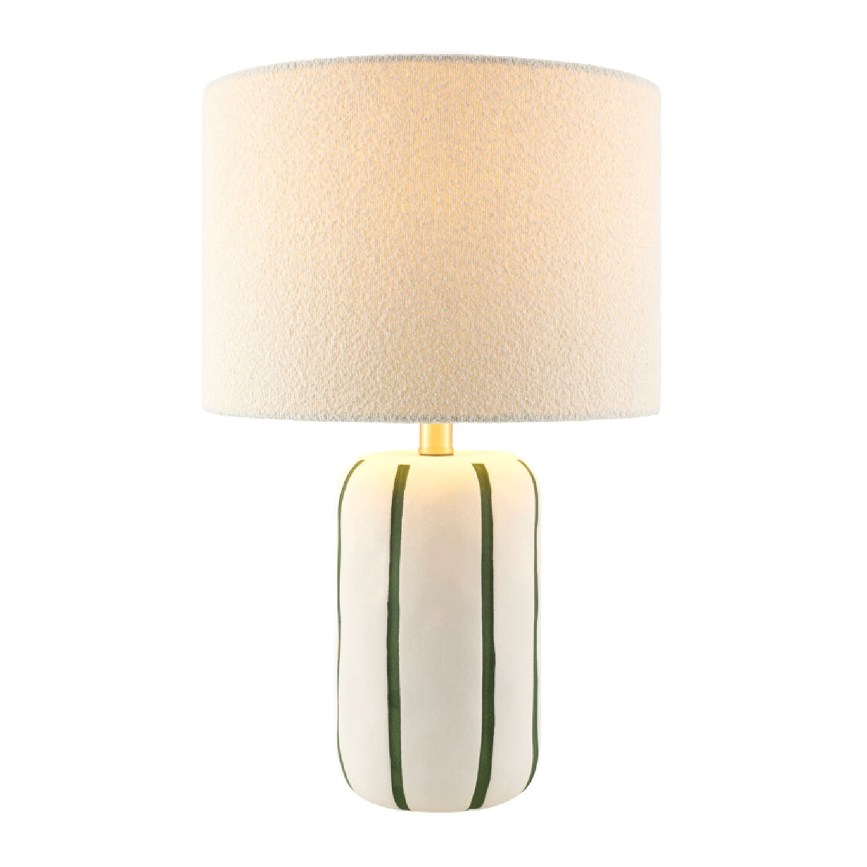 Modern European furniture - Lined Ceramic Linen Table Lamp - www.oroa.com