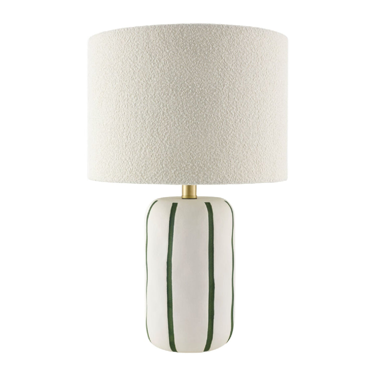 Modern European furniture - Lined Ceramic Linen Table Lamp - www.oroa.com