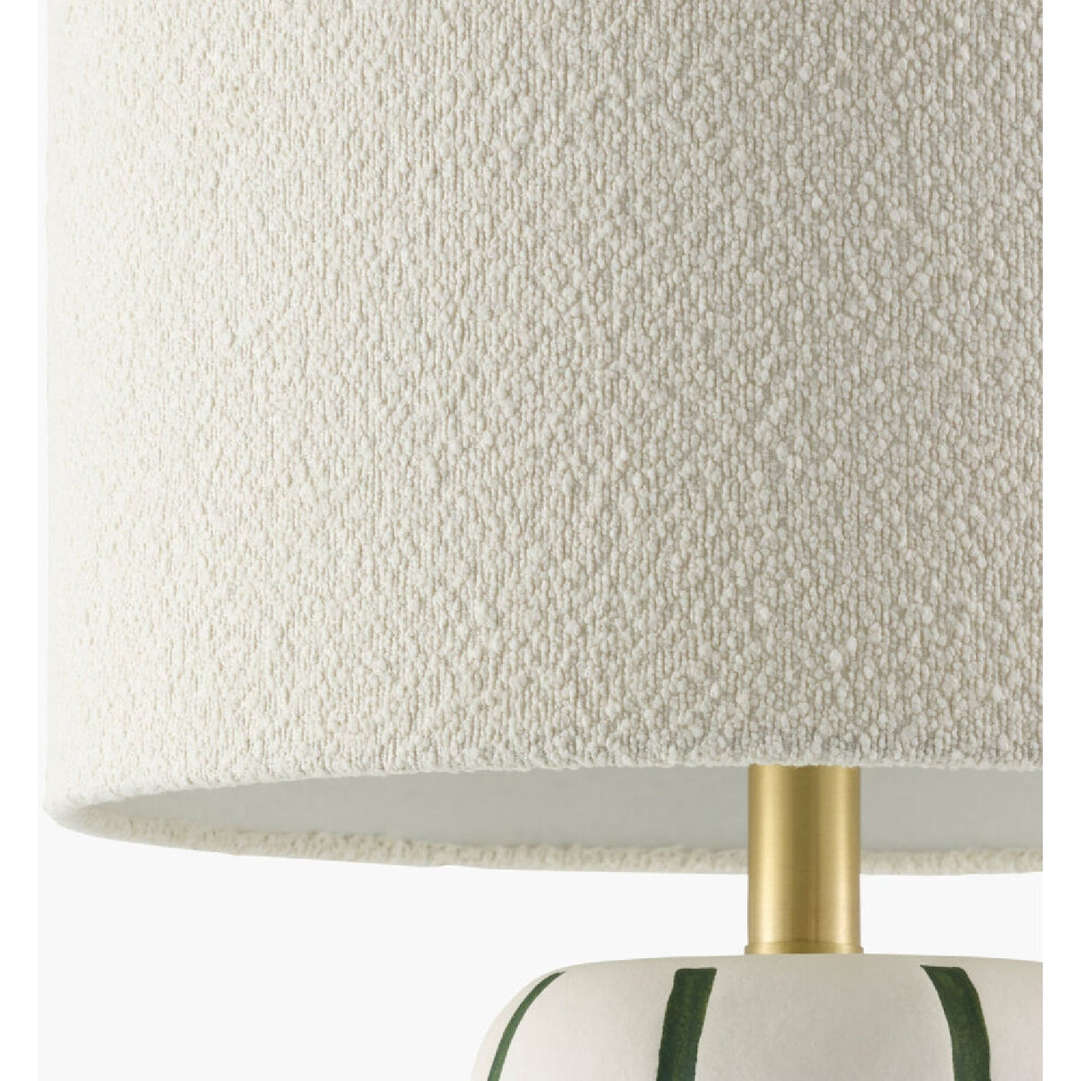 Modern European furniture - Lined Ceramic Linen Table Lamp - www.oroa.com