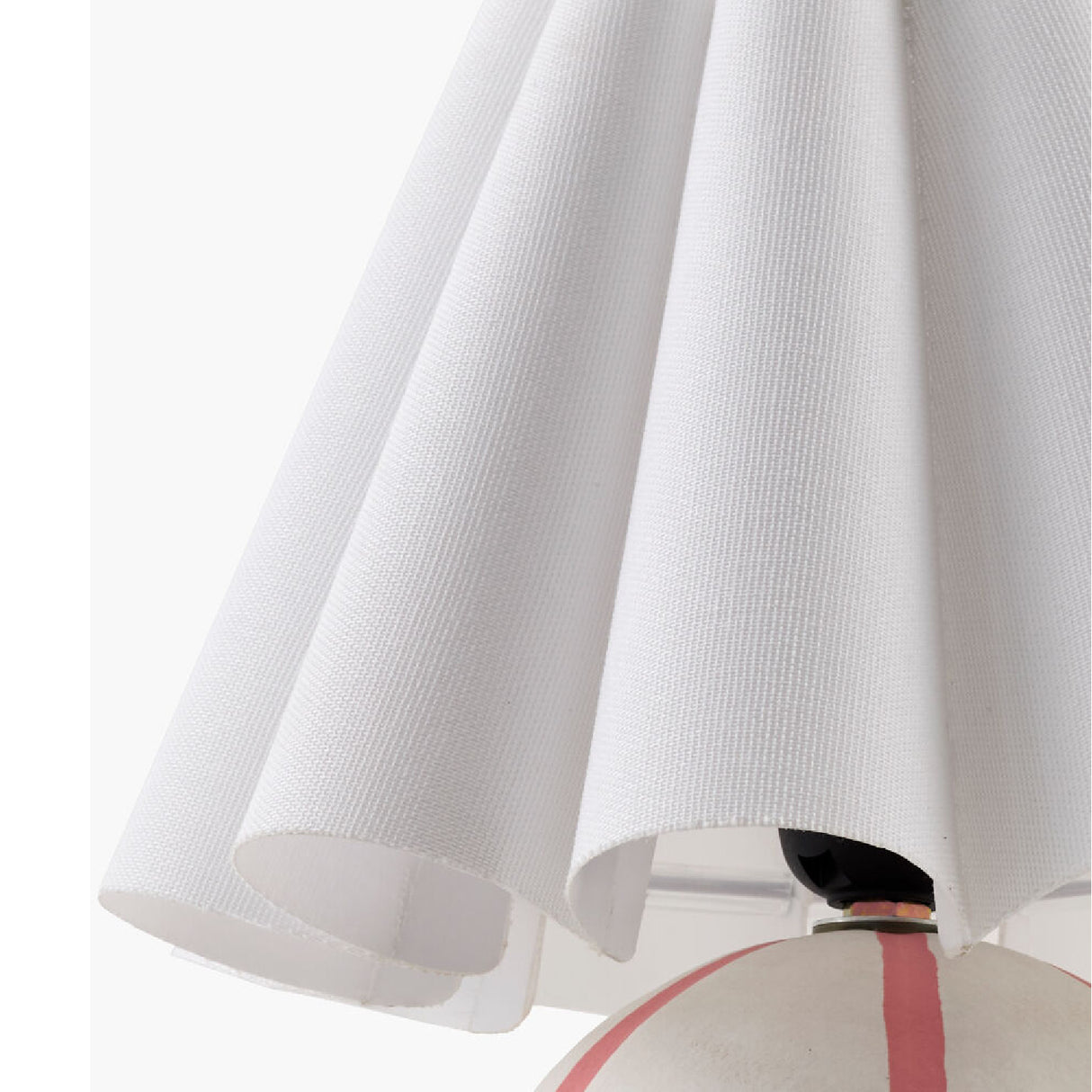 Modern European furniture - Lined Round Ceramic Table Lamp - www.oroa.com | Oroa.com