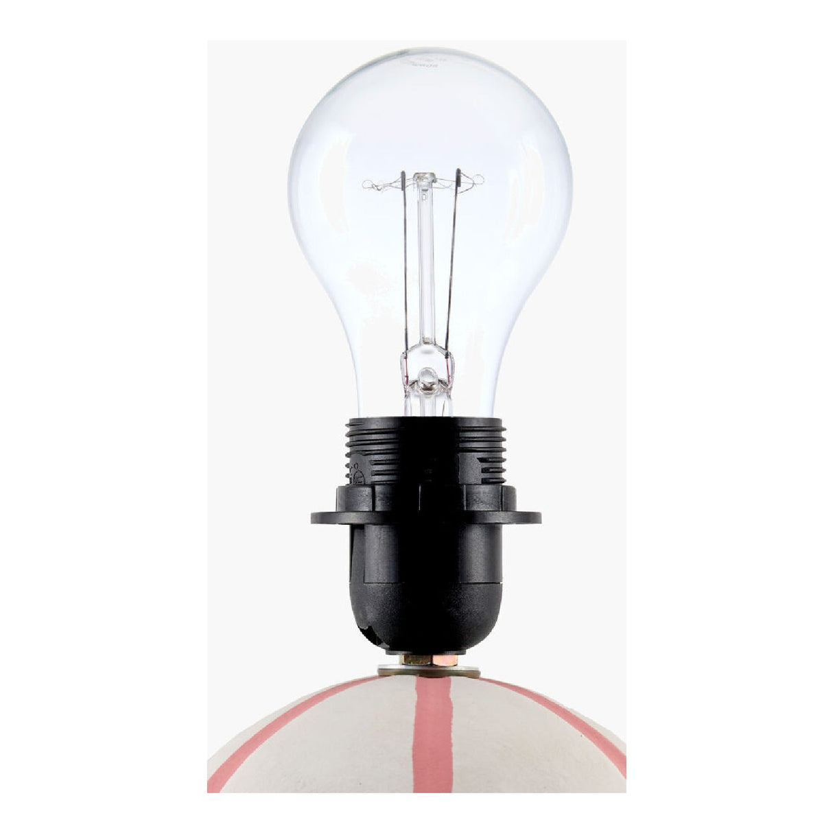 Modern European furniture - Lined Round Ceramic Table Lamp - www.oroa.com