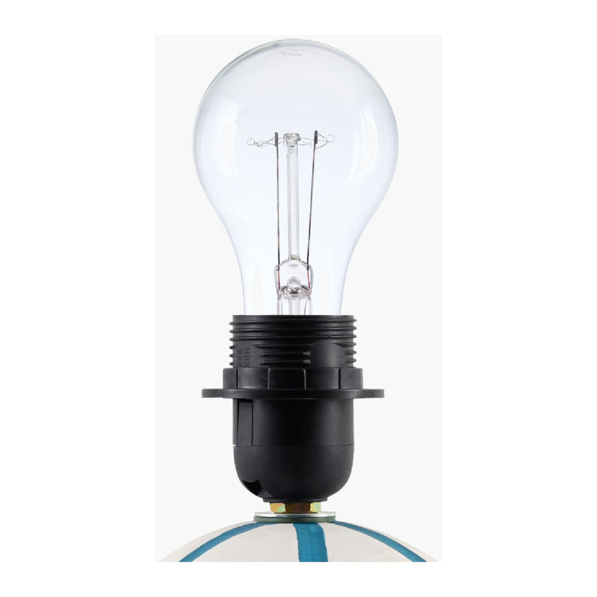 Modern European furniture - Lined Round Ceramic Table Lamp - www.oroa.com