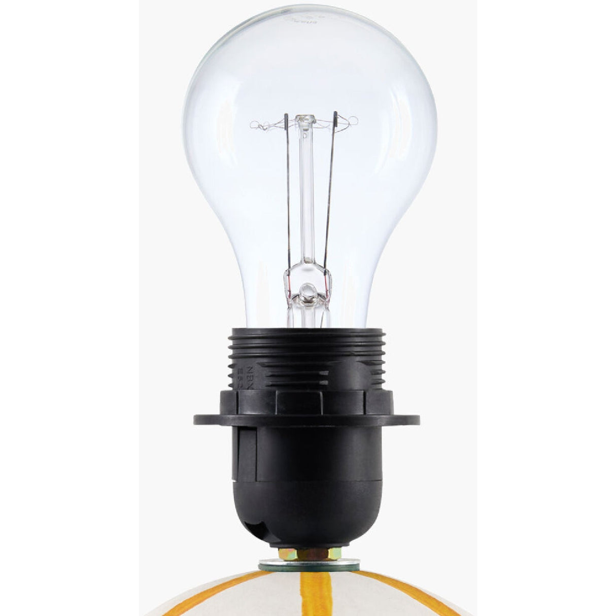Modern European furniture - Lined Round Ceramic Table Lamp - www.oroa.com
