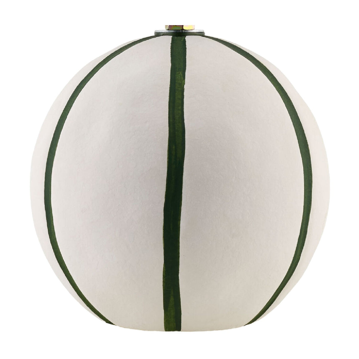 Modern European furniture - Lined Round Ceramic Table Lamp - www.oroa.com