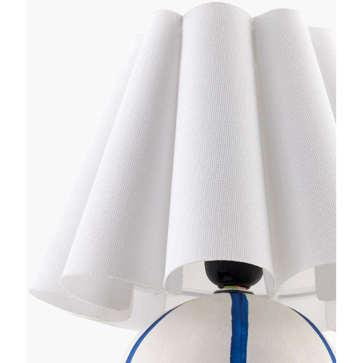 Modern European furniture - Lined Round Ceramic Table Lamp - www.oroa.com | Oroa.com