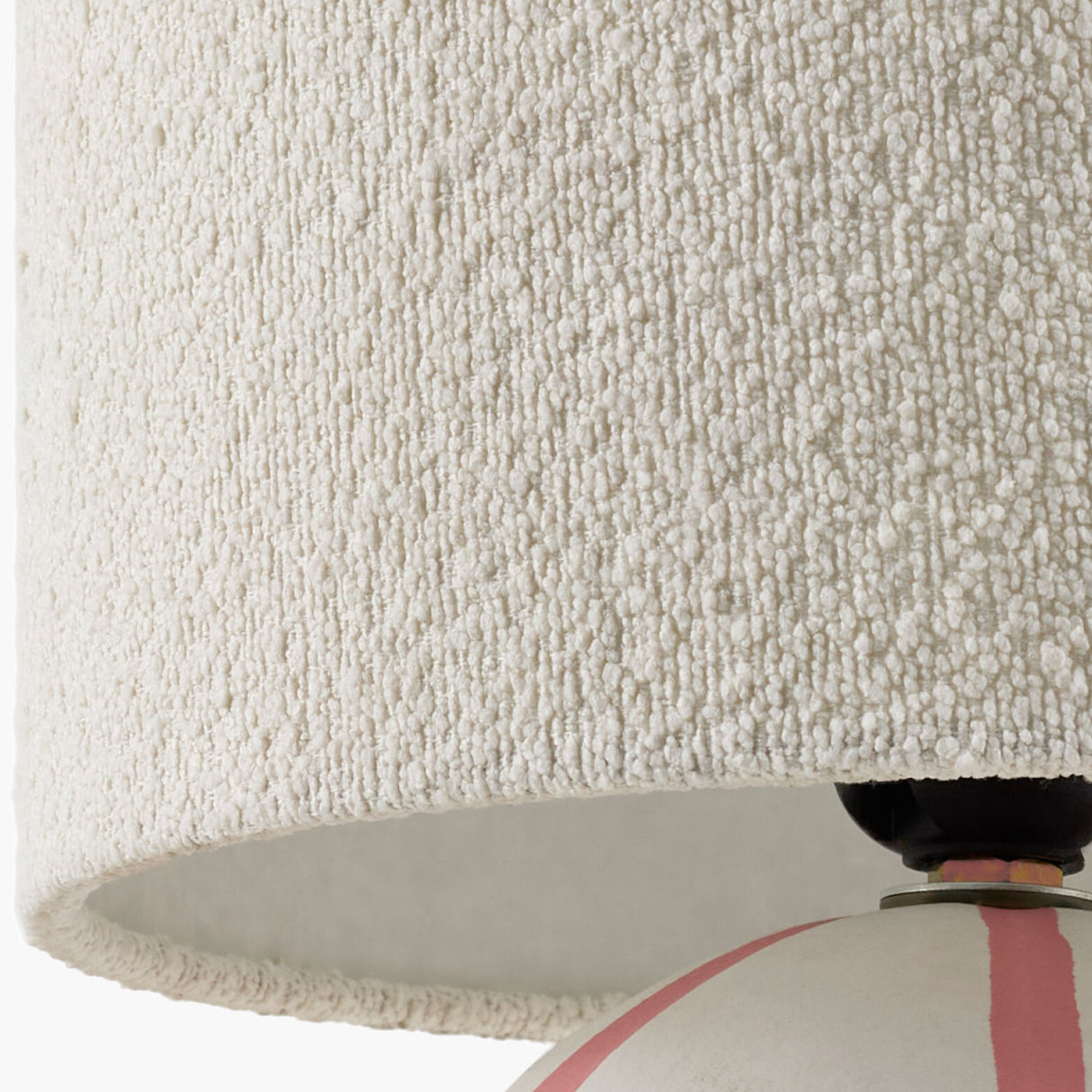 Modern European furniture - Round Lined Ceramic Table Lamp - www.oroa.com