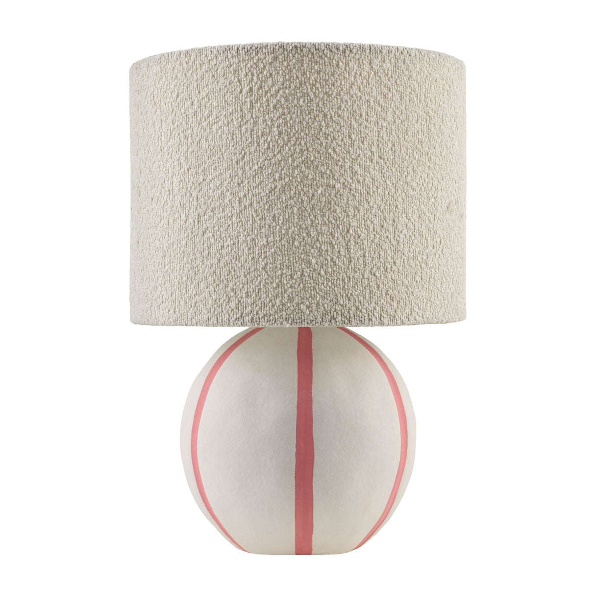 Modern European furniture - Round Lined Ceramic Table Lamp - www.oroa.com